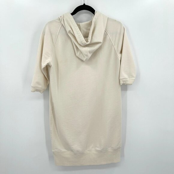 NORMA KAMALI Ivory Cream Pullover Hoodie Sweater Dress Casual Size Small - Picture 2 of 8